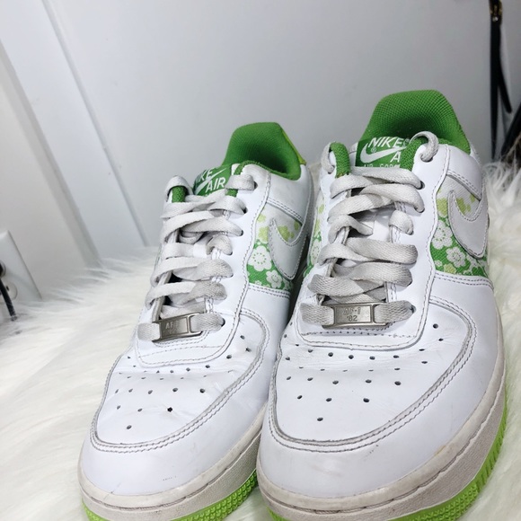 Nike Shoes Nike Air Force S 82 Green Floral Sneakers Y2k